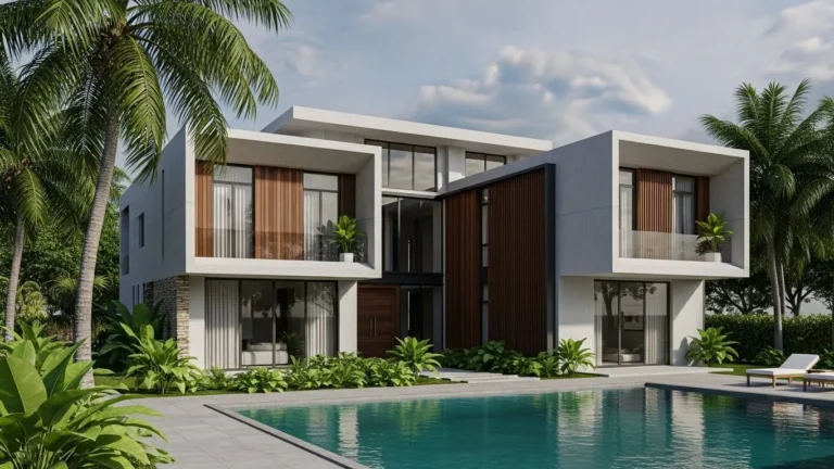 3D render of Architecture design