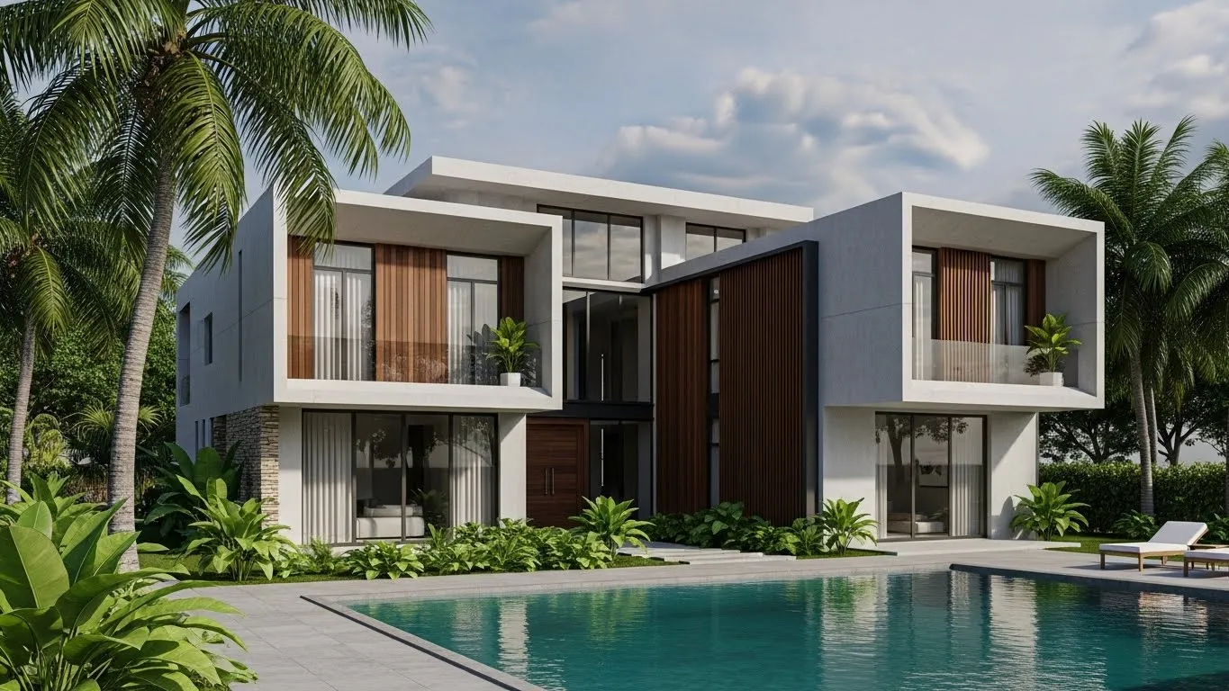 3D render of Architecture design