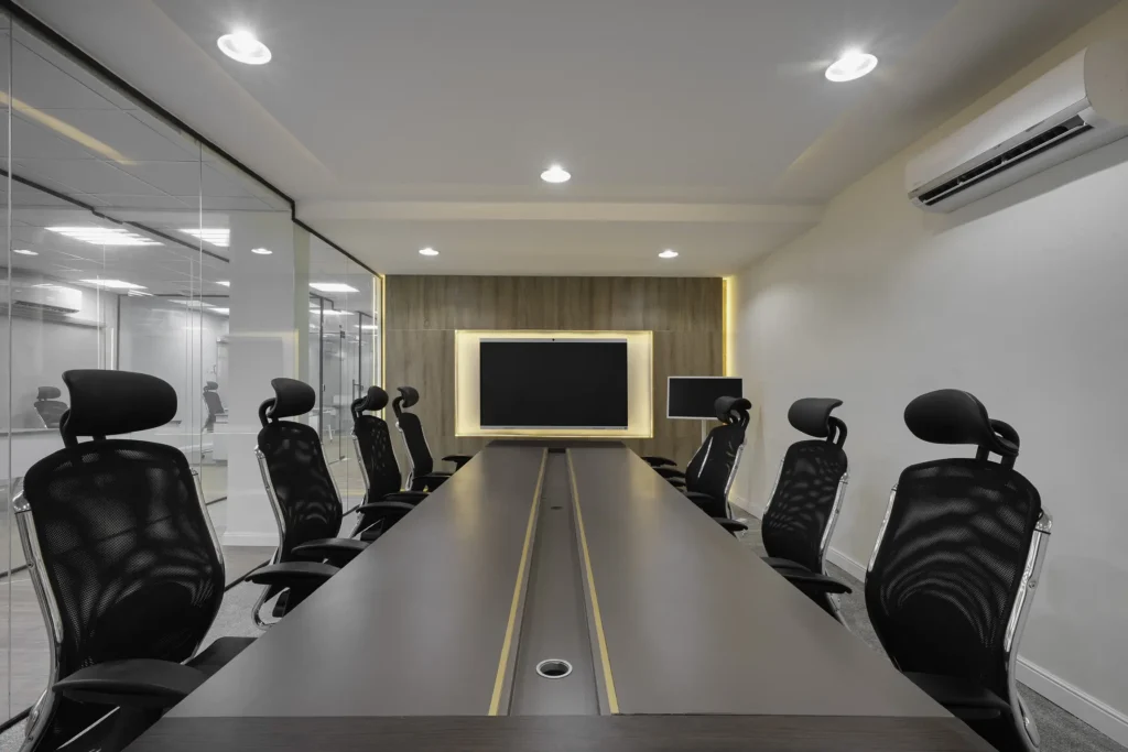 Cybervergent Meeting room interior design by Otee Architects