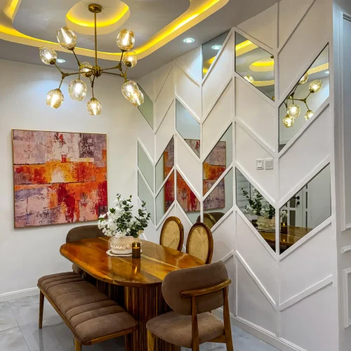 Wooden Dinning Area Interior Design