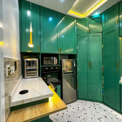 Green kitchen design