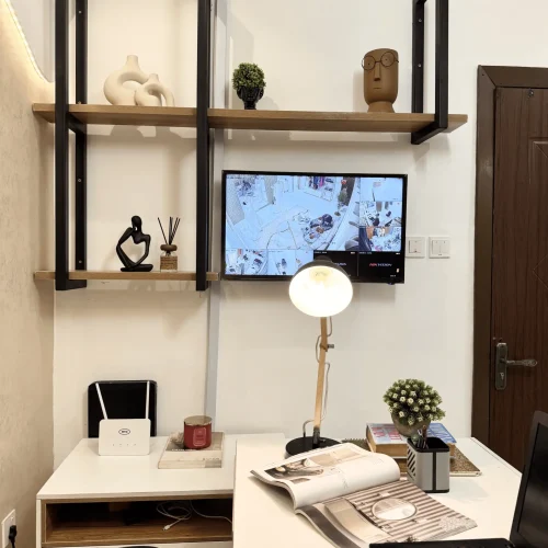 Home private office shelf Interior Design By otee architects