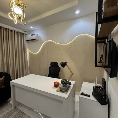 Home private office Interior Design By otee architects