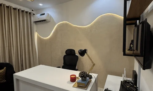 Home private office Interior Design By otee architects