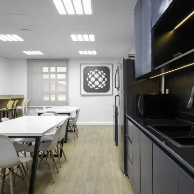 Cybervergent Breakroom interior design by Otee Architects