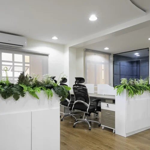 Cybervergent Workspace interior design by Otee Architects