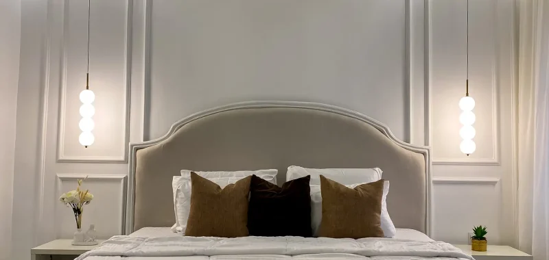 Offwhite Bedroom Interior design